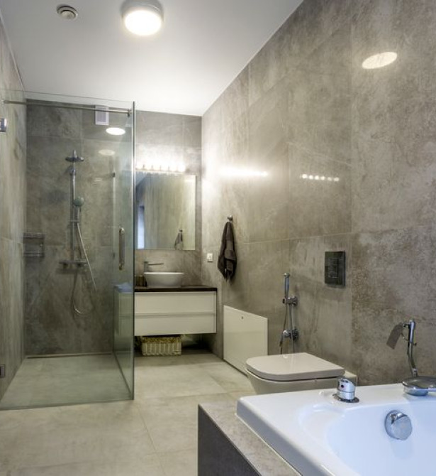 Pose de salle de bain