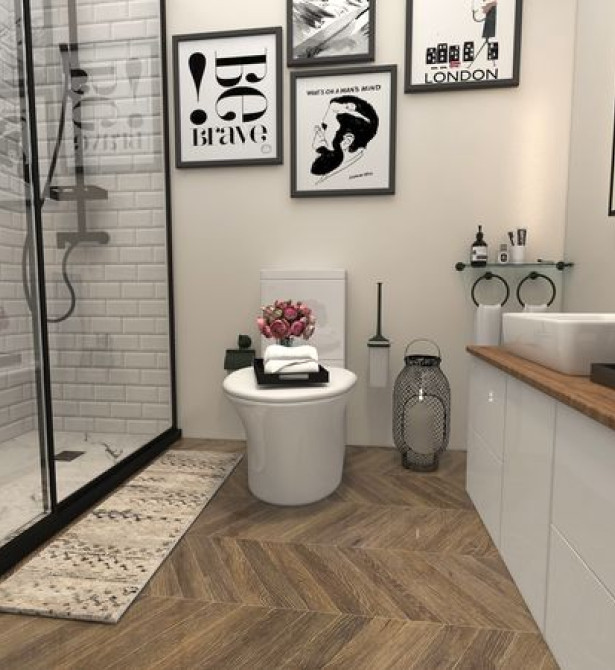 Pose de salle de bain