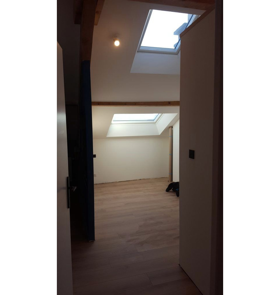 Placo / Plâtrerie : Reprise des murs et des moulures au plâtre au endroit des cloisons démolies - Renobast