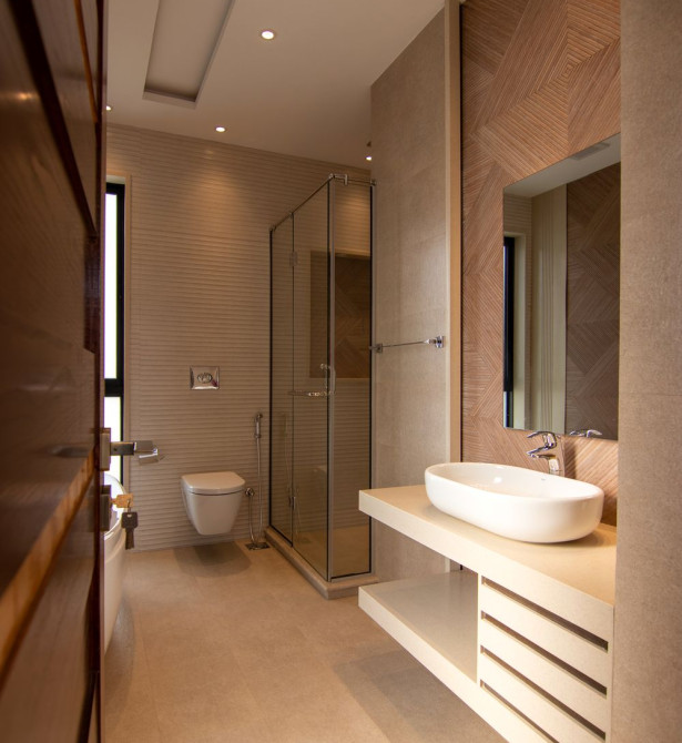 Pose de salle de bain