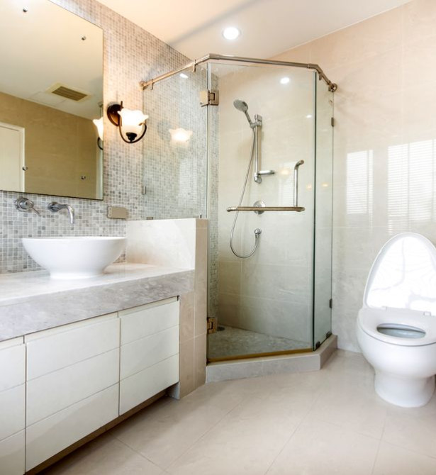 Pose de salle de bain