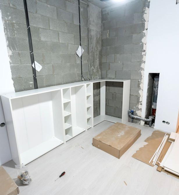 Pose de salle de bain